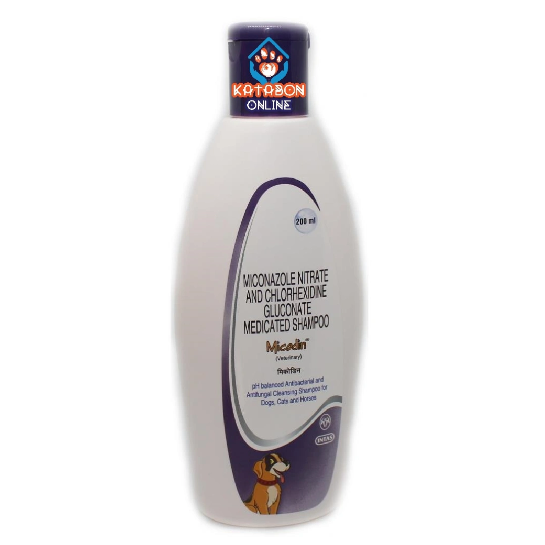 Micodin Medicated Anti Bacterial & Anti Fungal Shampoo For Dogs & Cats 200ml