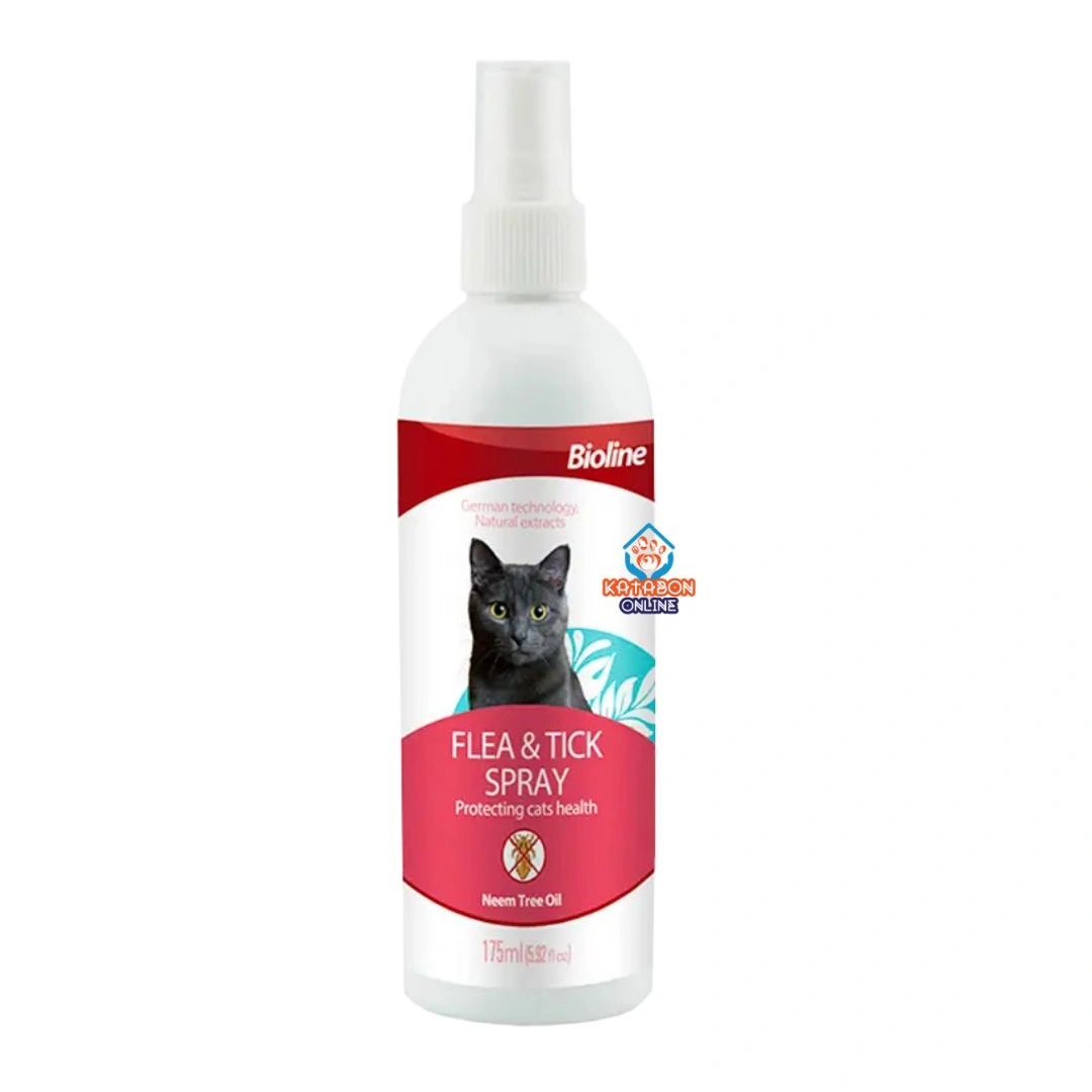 Bioline Flea And Tick Spray For Cat 175ML