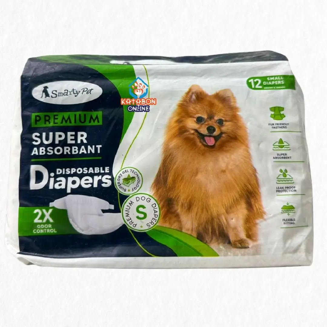 Smarty Pet Diapers 2x Odor Control Small Size (12pcs)