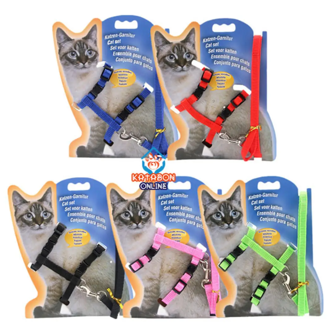 Katzen Cat Harness With Leash Set Nylon Material
