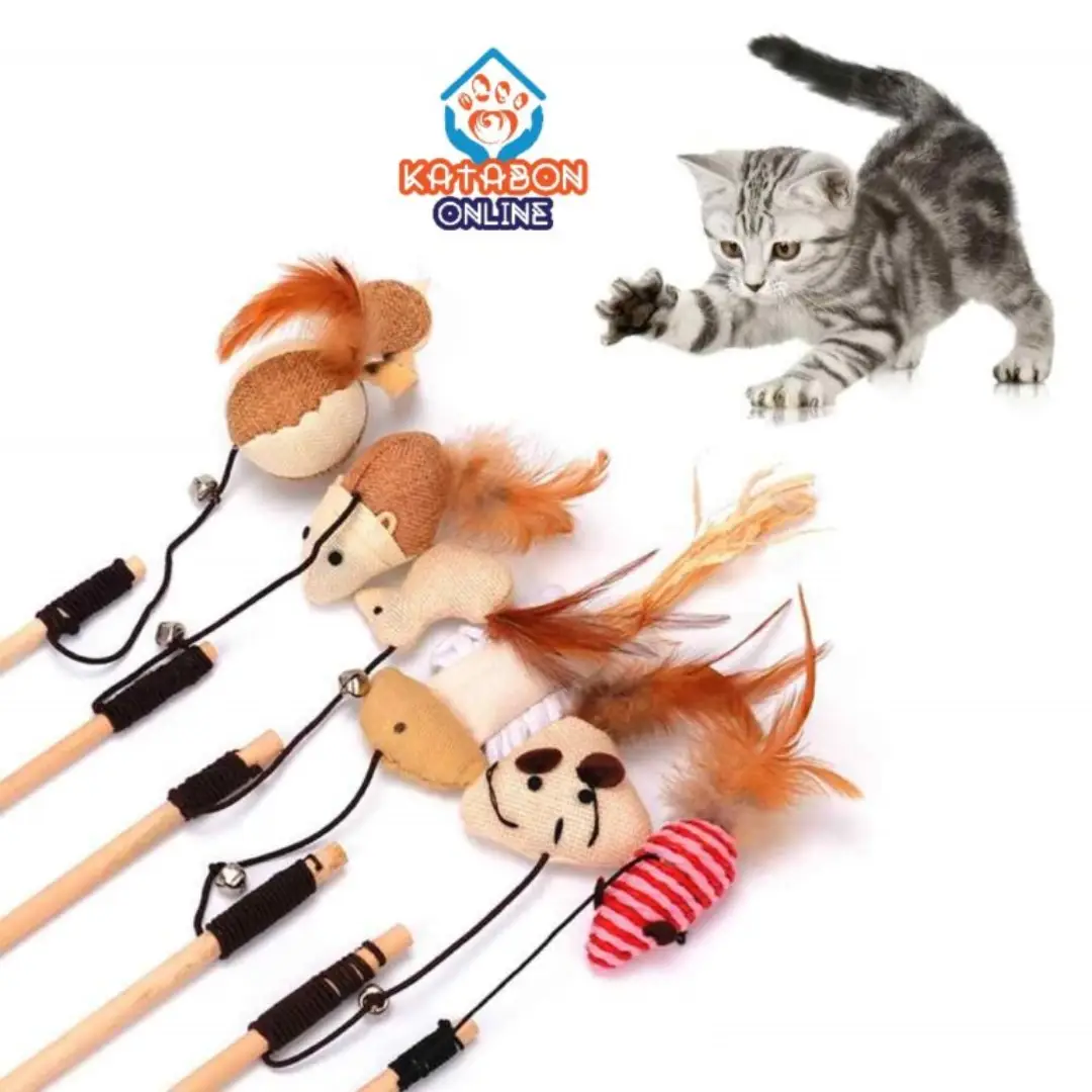 Wooden Stick Rat Toy for Cat