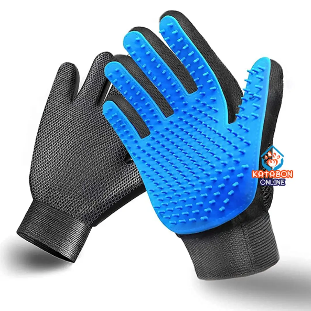 Pet Grooming Glove For Hair Remover, Effective Massage & Bathing