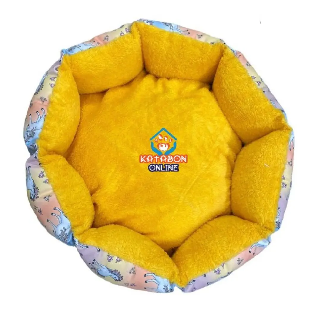 Round Plush Pet Bed Super Soft and Super Warm Large Size