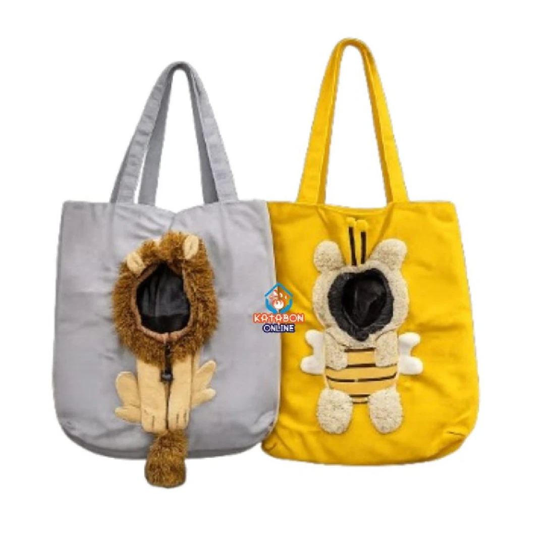 Cat Carrier Bag Canvas Pet Shoulder Bag for Puppy Small Dogs and Cats Hiking