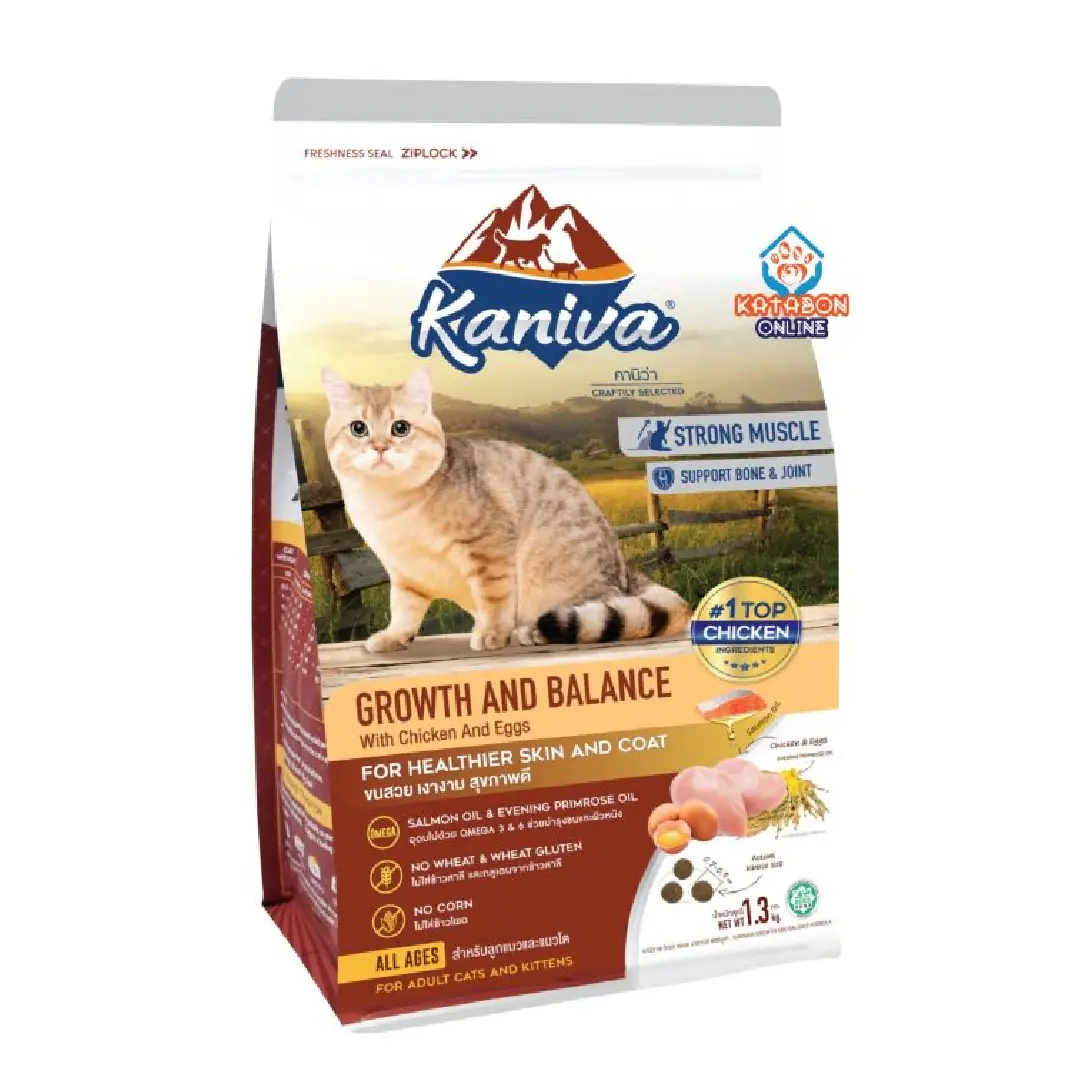 Kaniva Growth & Balance (Chicken, Egg & Rice) Dry Cat Food 370g