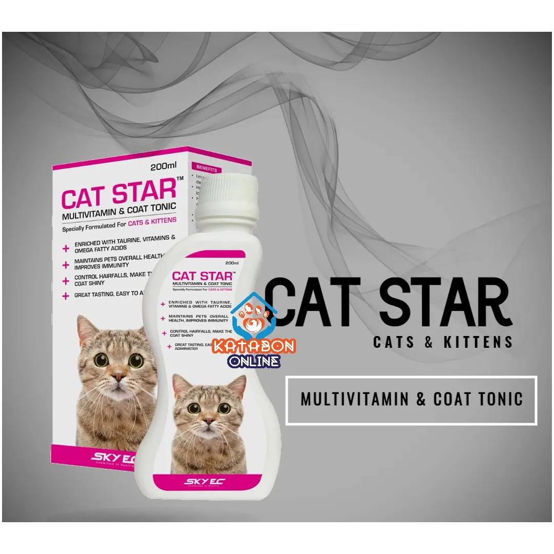 Cat Star Multi Vitamin & Coat Tonic For Cats And Kittens 100ml