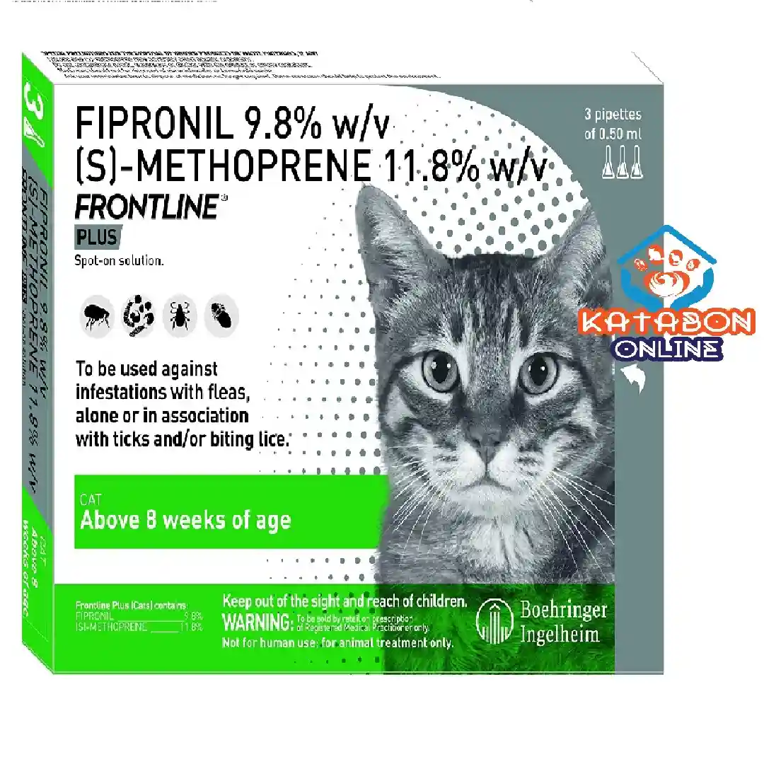 Frontline Plus Spot On for Cats & Kitten Tick and Flea Control 1pcs