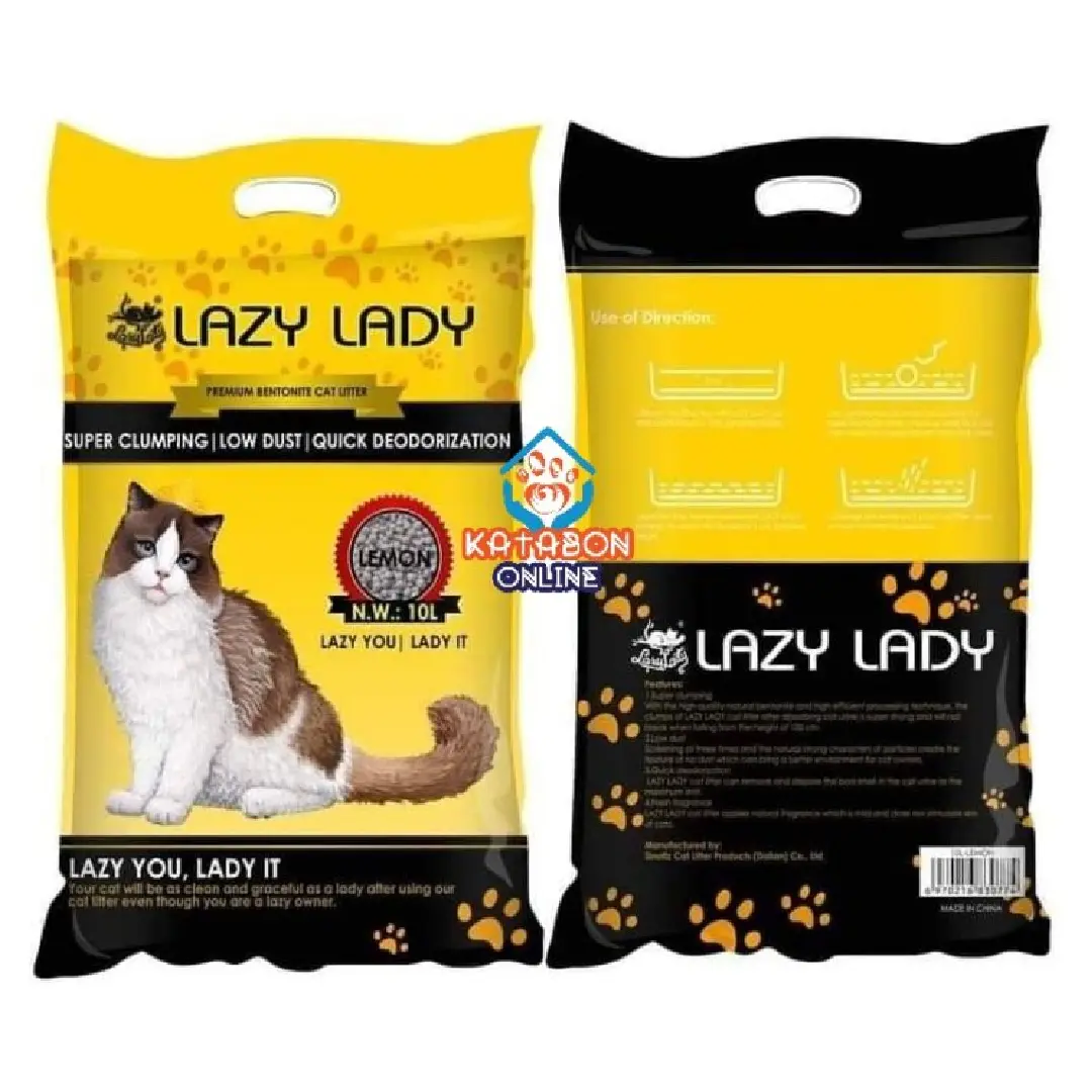 Lazy Lady Cat Litter Bentonite Lemon Flavor 25