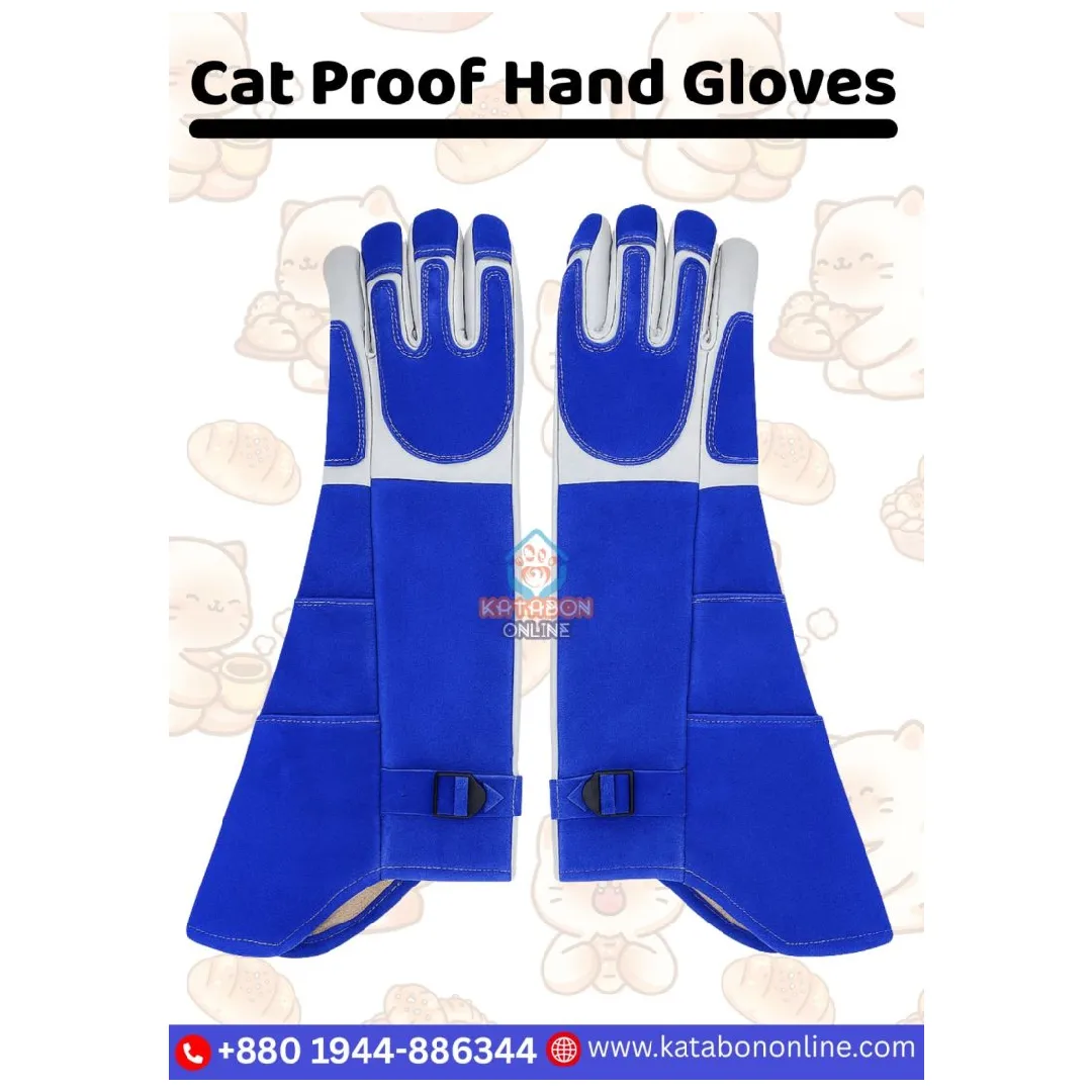 Animal Handling Gloves Bite Proof Reinforced Leather for Dog Training,Cat Scratch,Multipurpose Pet Glove, Grooming,Falcon,Grabbing,Reptile,Snake