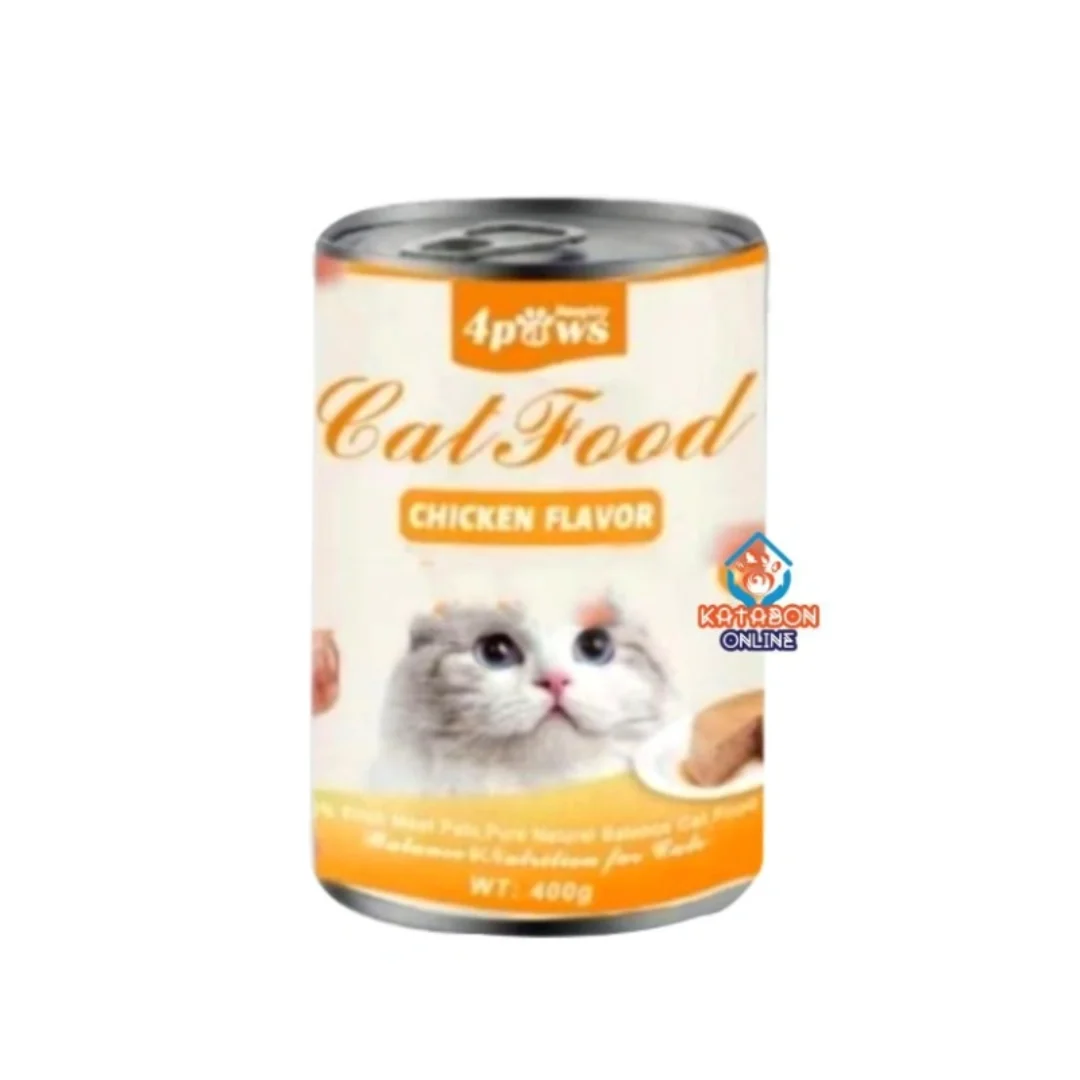 Naughty 4Paws Cat Can Food Chicken Flavor 375g