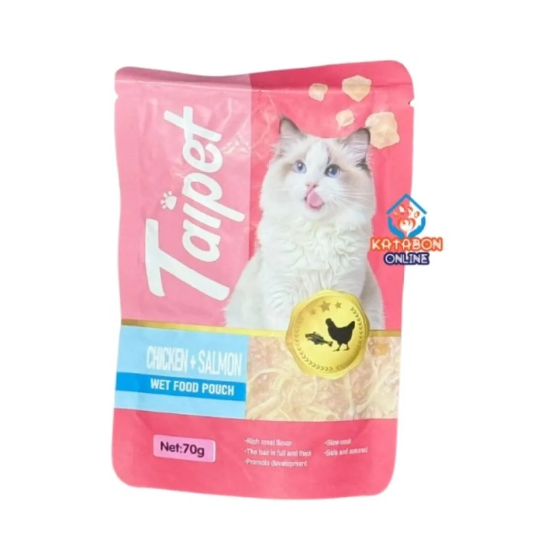 Taipet Wet Cat Food Chicken + Salmon Flavor 70g